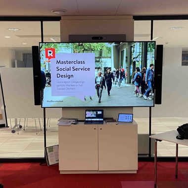 Scherm met presentatie over SSD en opgavegericht werken