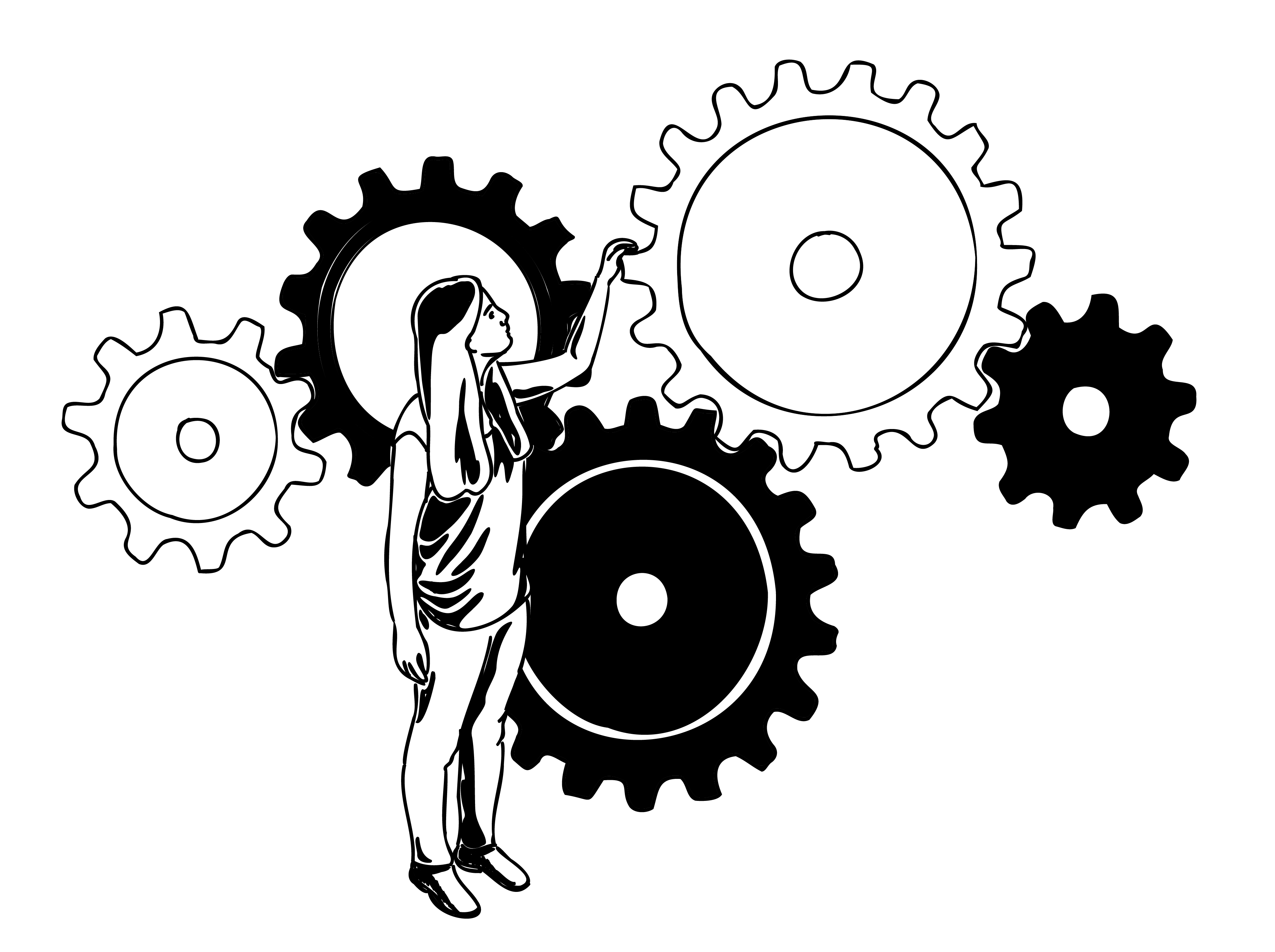 Tandwielen in gang zetten