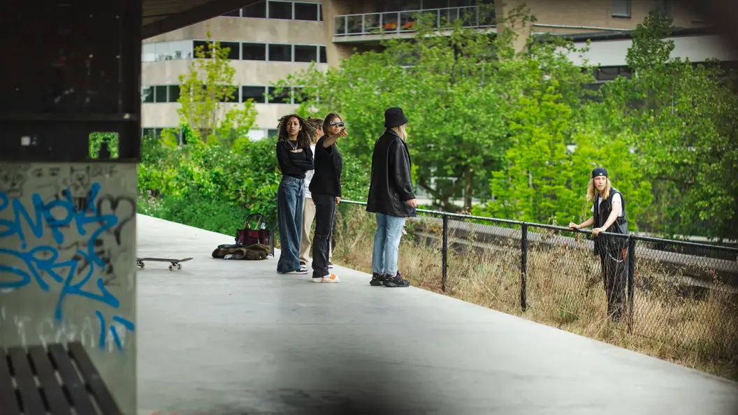 Kids op een platform